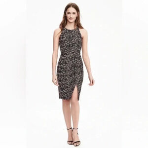 Banana Republic Floral Sheath Dress Greenhouse Floral Women’s Size 14‎